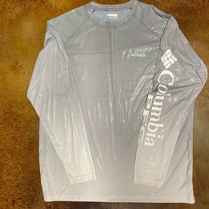 Columbia PFG Fishing Shirt XL back Ombré